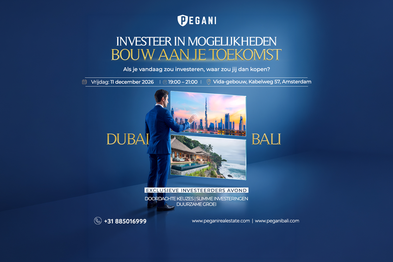 Informatieavond Dubai vs Bali te Amsterdam - 11 December